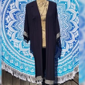 H&M "Cochella" Long Embroidered Kimono